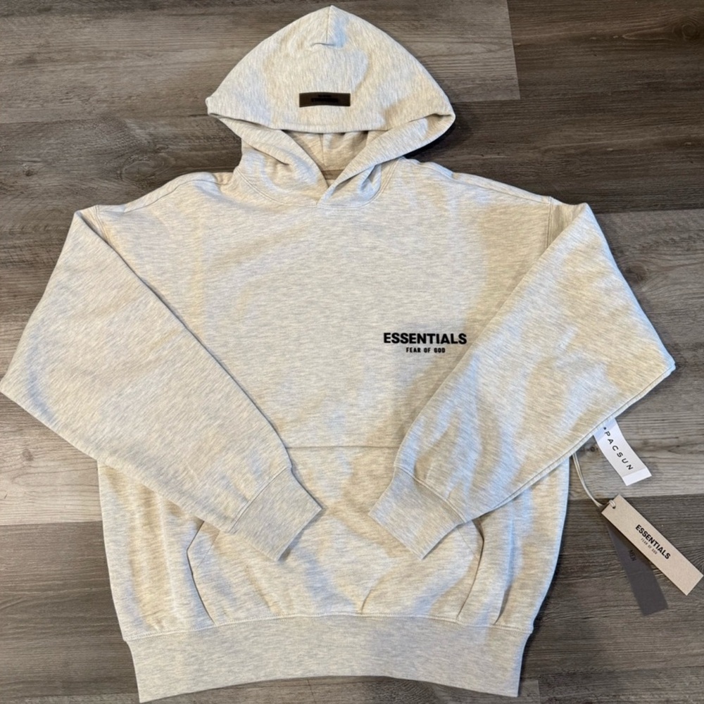 Essentials Light Oatmeal Hoodie